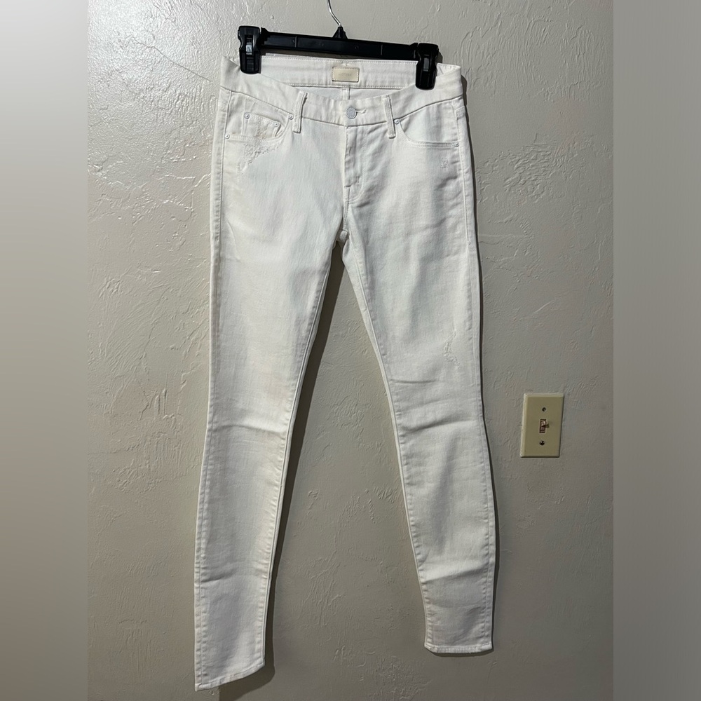 Mother White Skinny Jeans